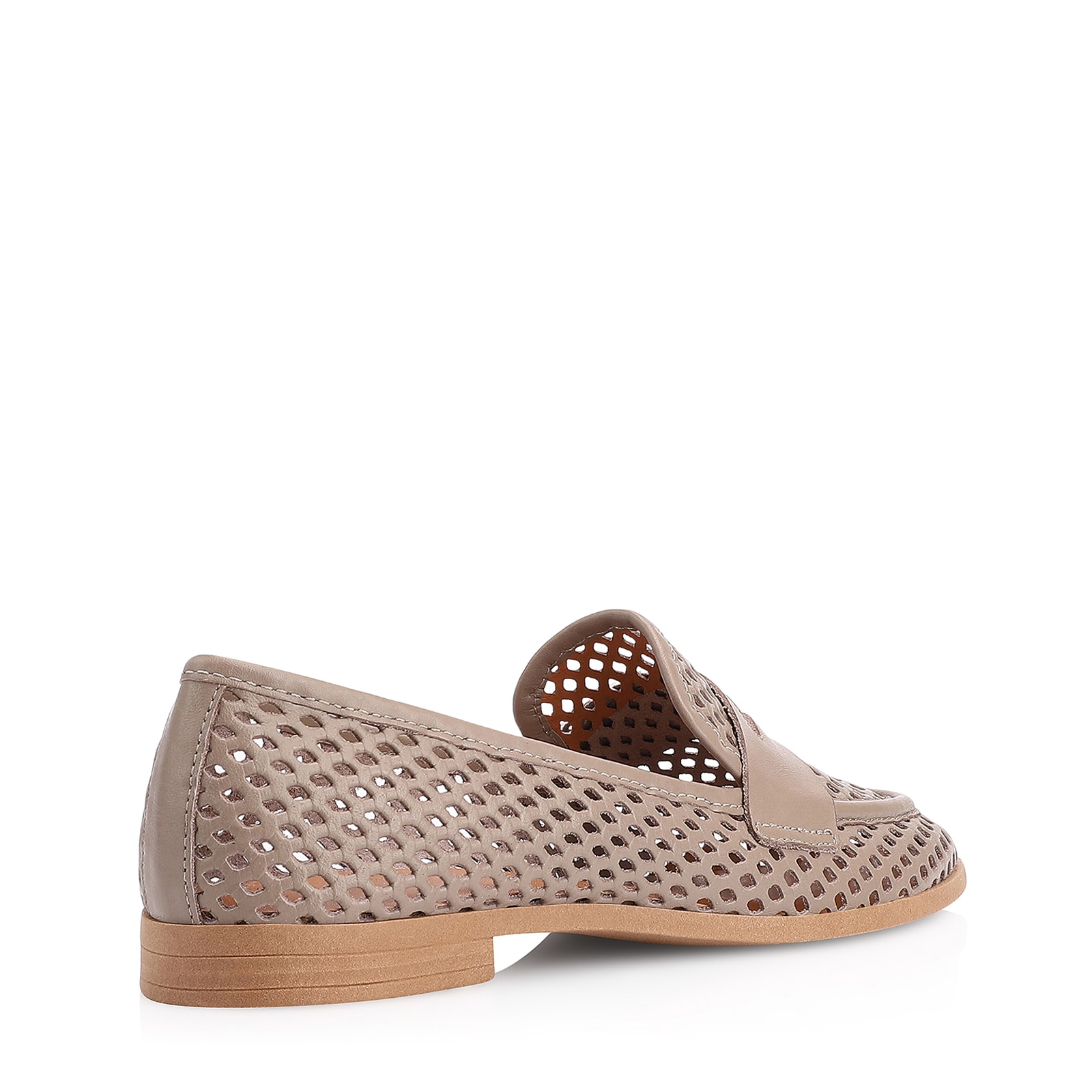 Mocassim Couro Bege