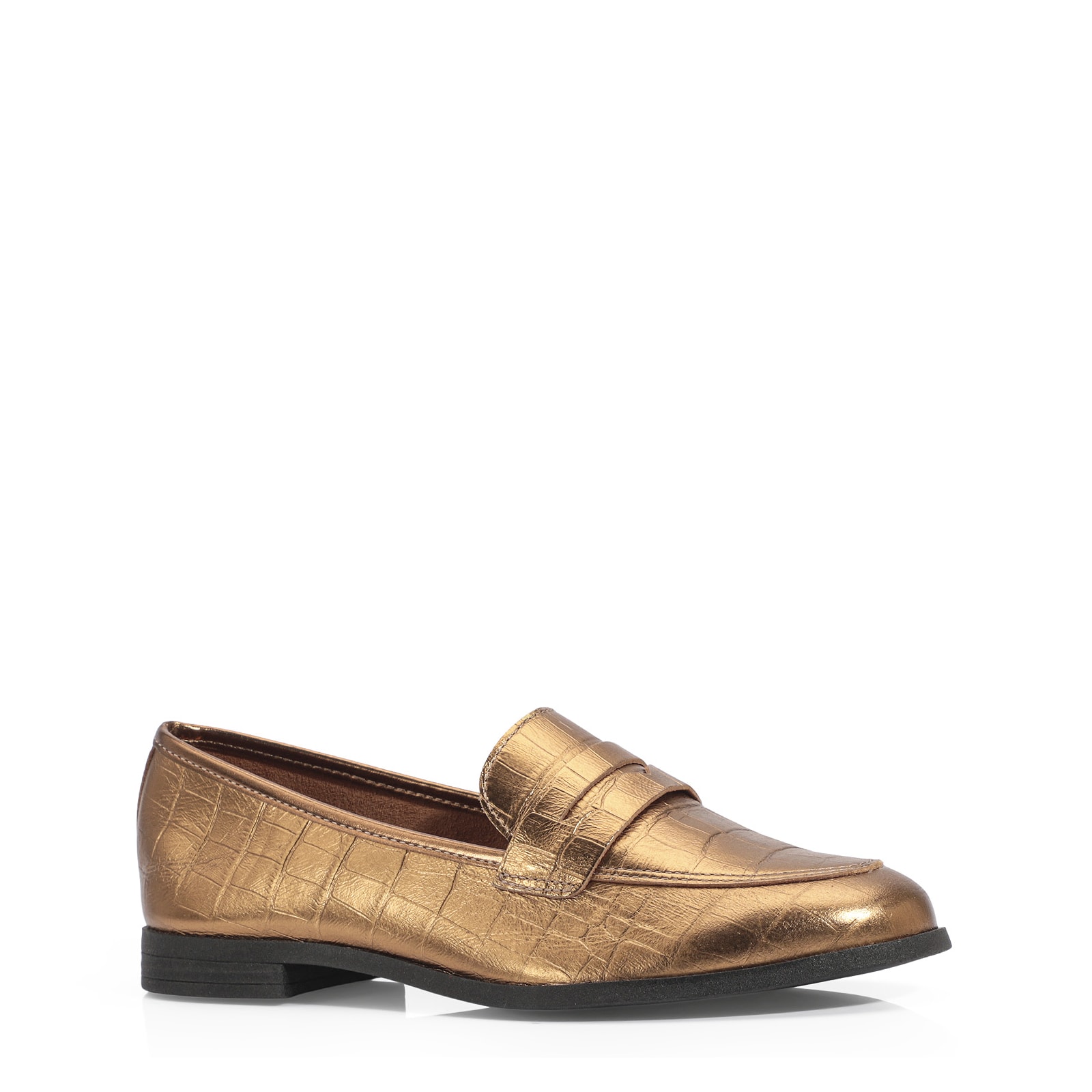 Mocassim Couro Bronze