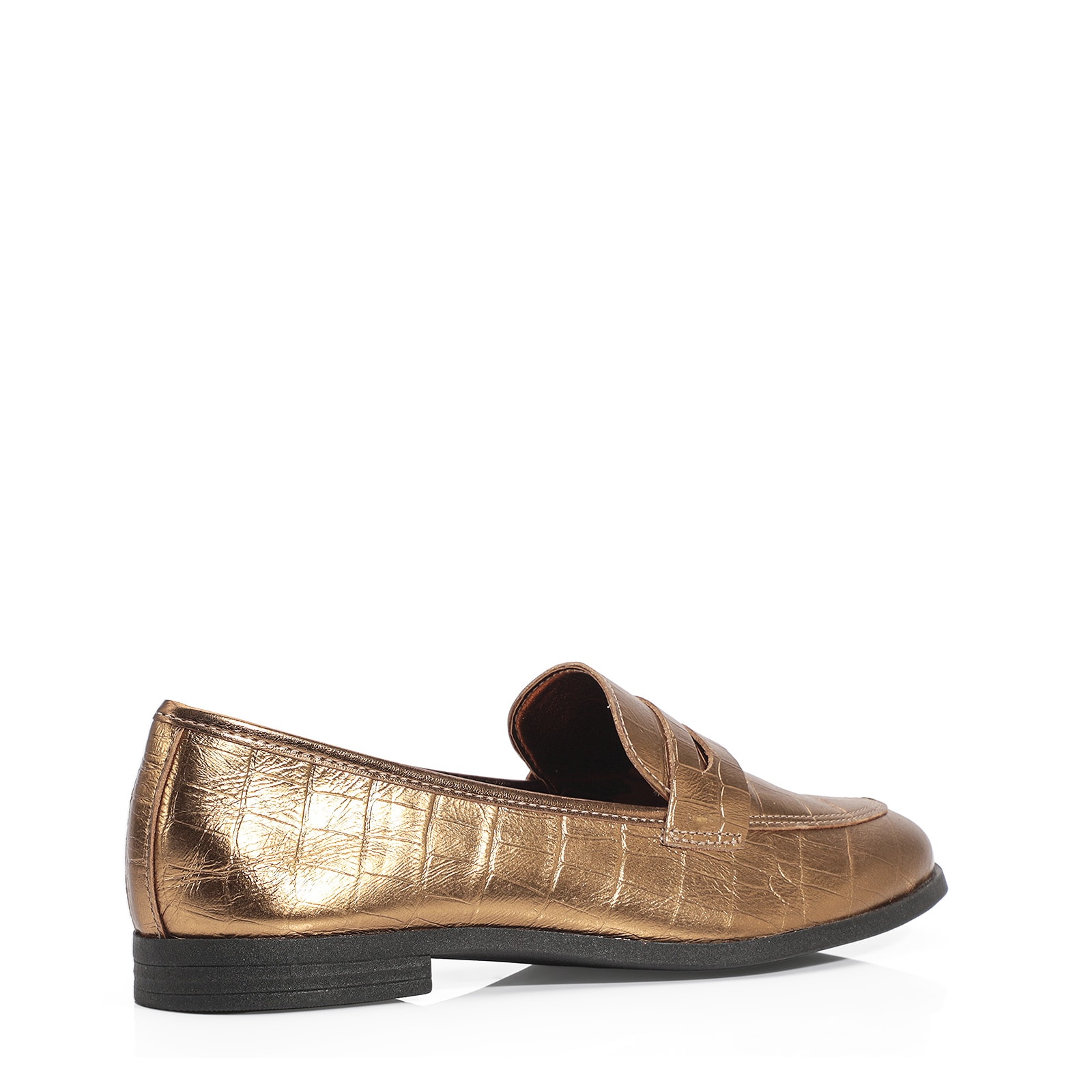 Mocassim Couro Bronze