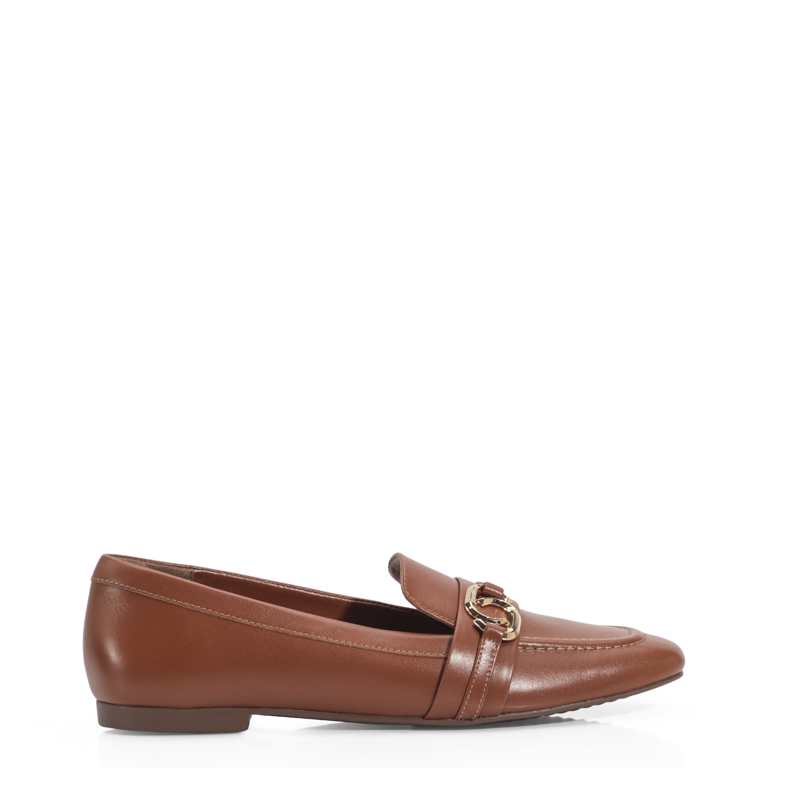 Mocassim Couro Caramelo