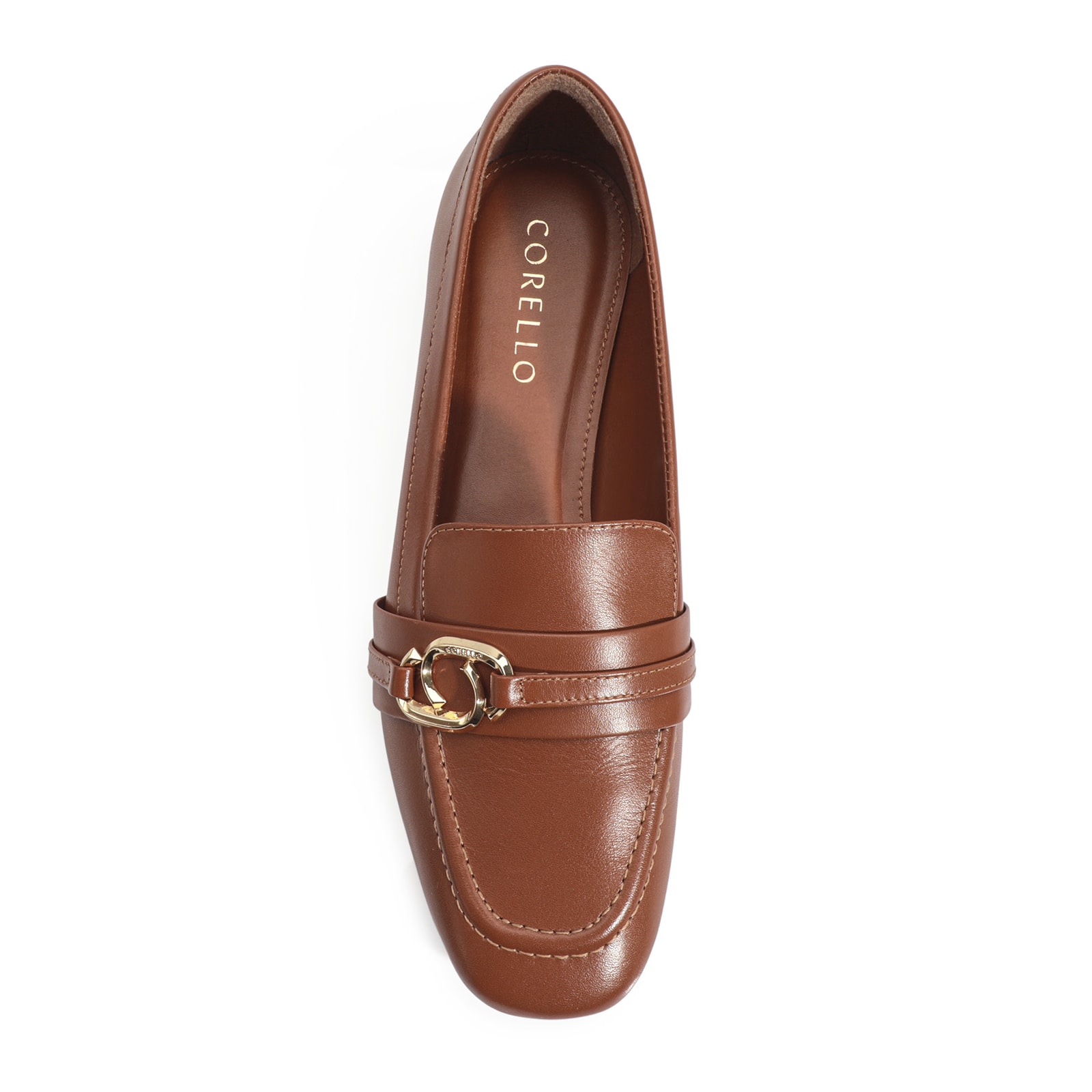 Mocassim Couro Caramelo