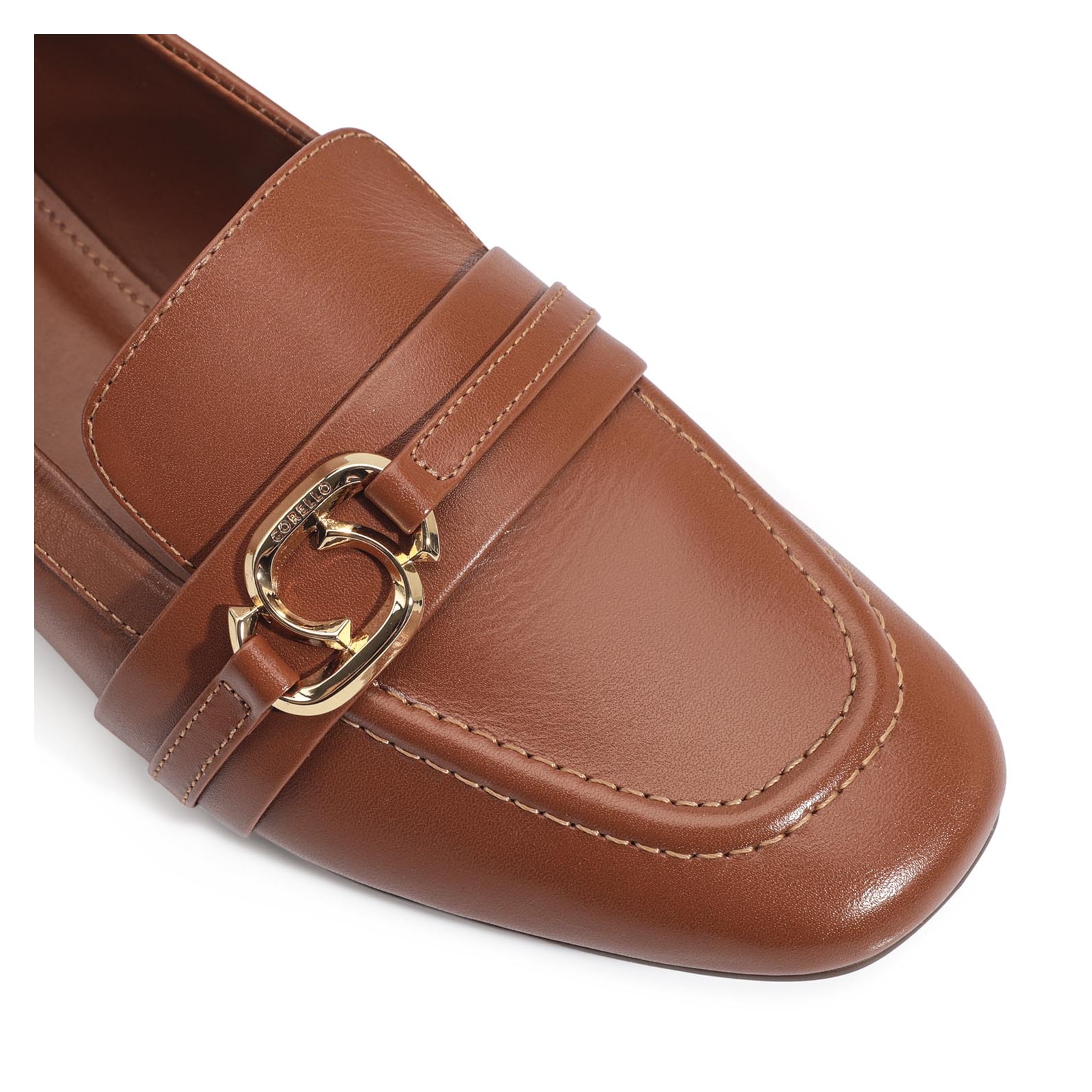 Mocassim Couro Caramelo