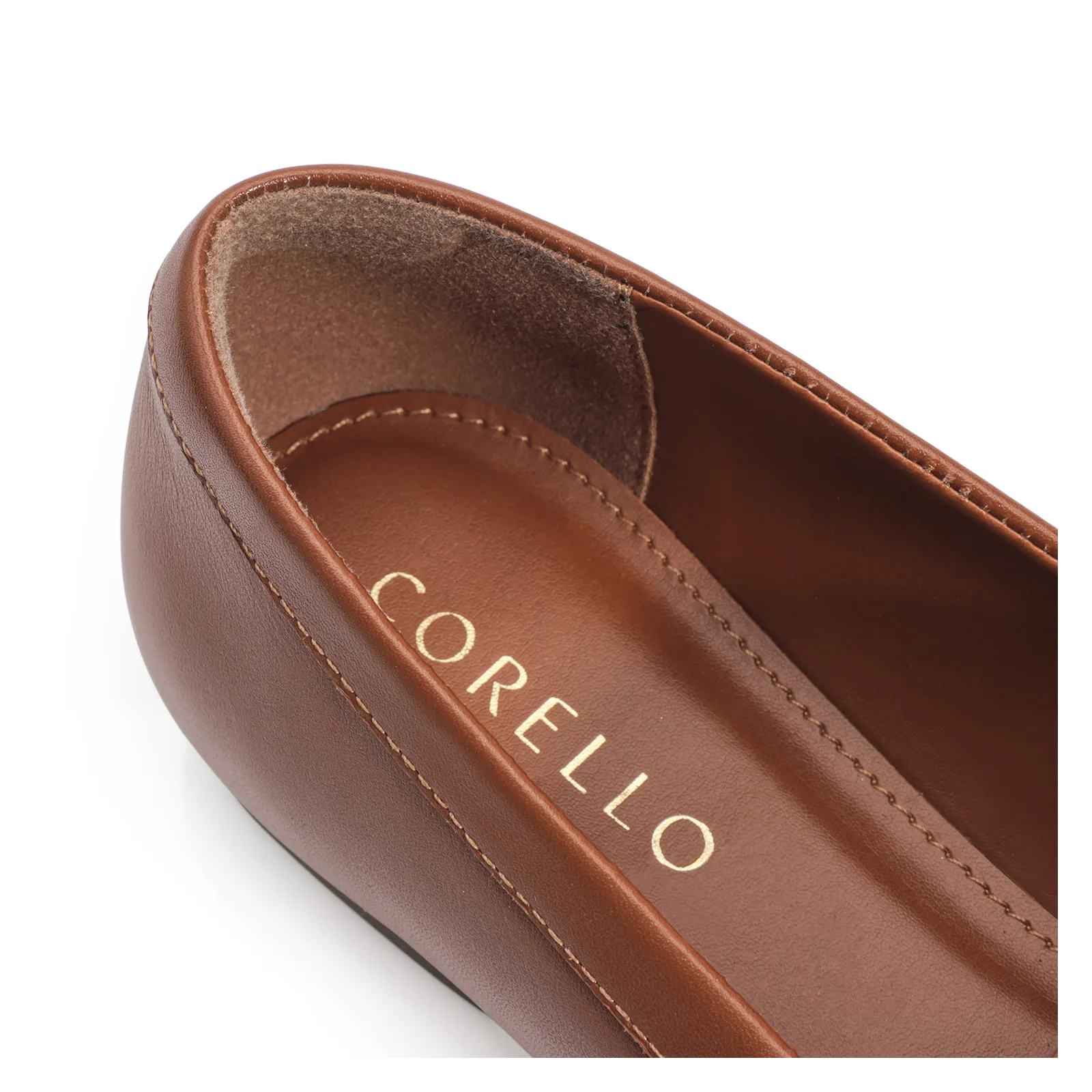 Mocassim Couro Caramelo