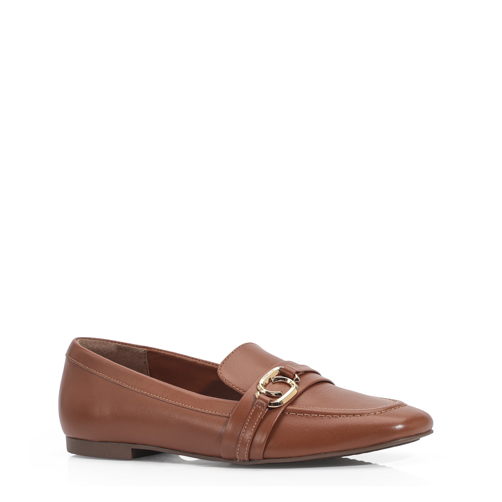 Mocassim Couro Caramelo