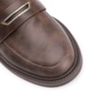 Mocassim Couro Estonado Marrom - imagem 6