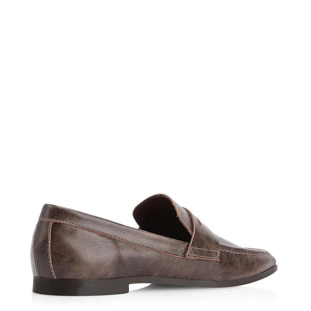 Mocassim Couro Estonado Marrom - imagem 3
