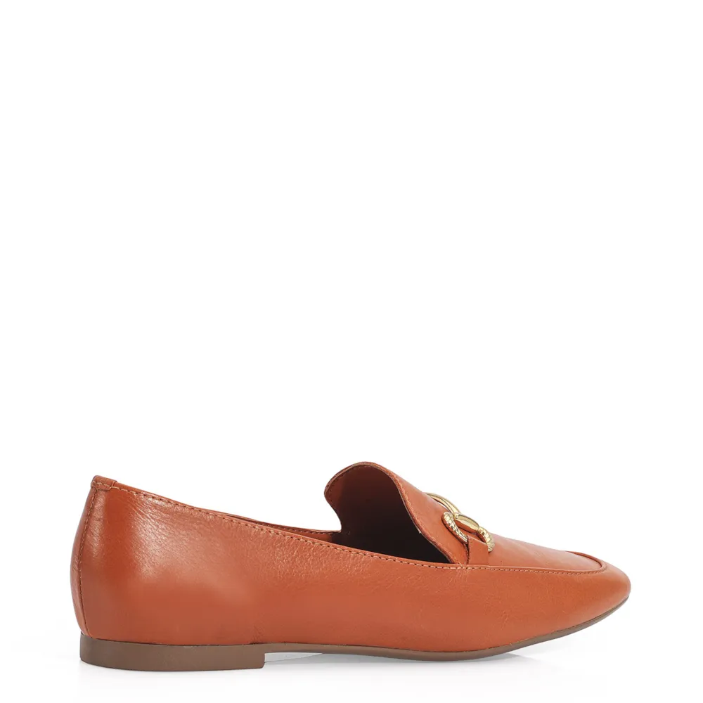 Mocassim Couro Laranja - imagem 4
