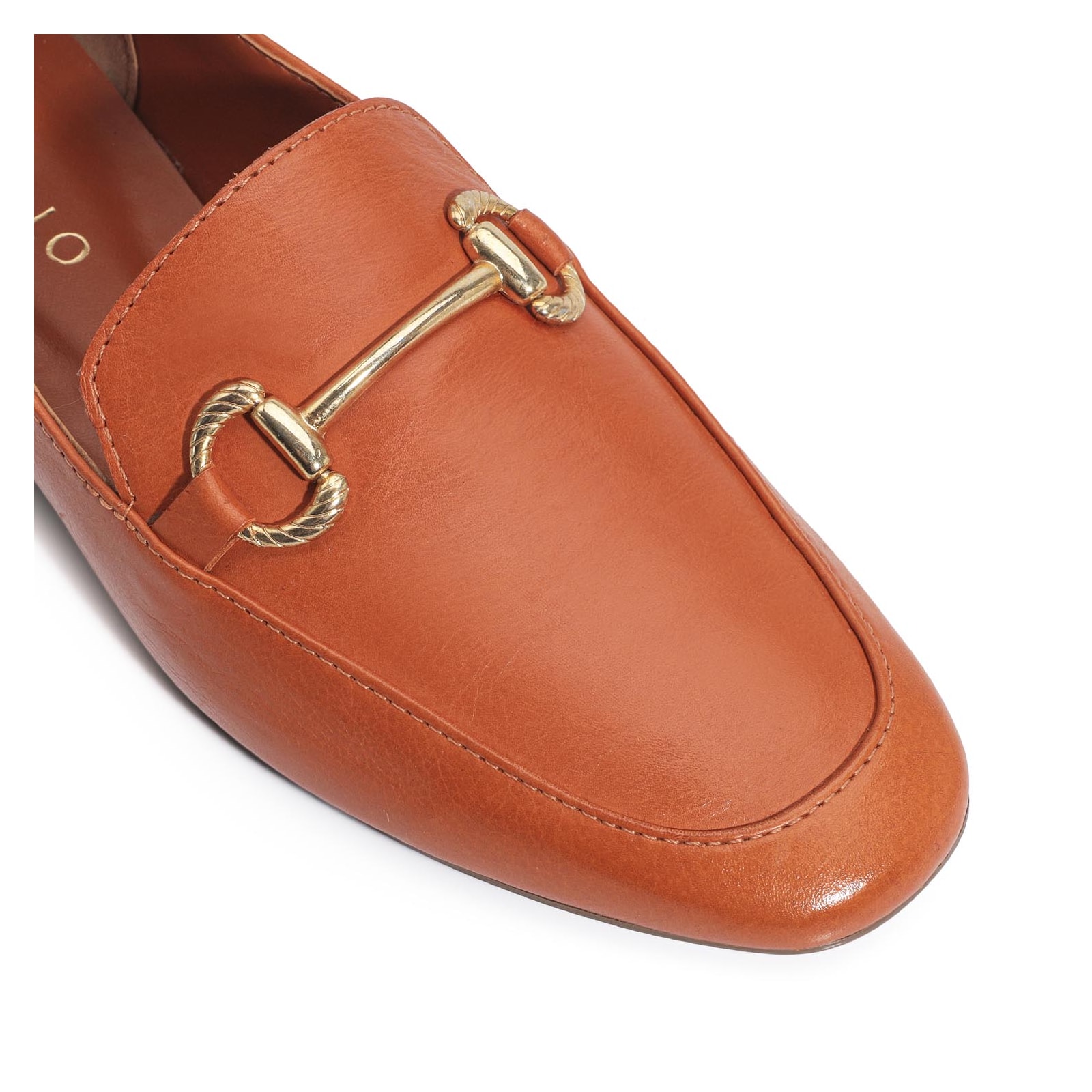Mocassim Couro Laranja
