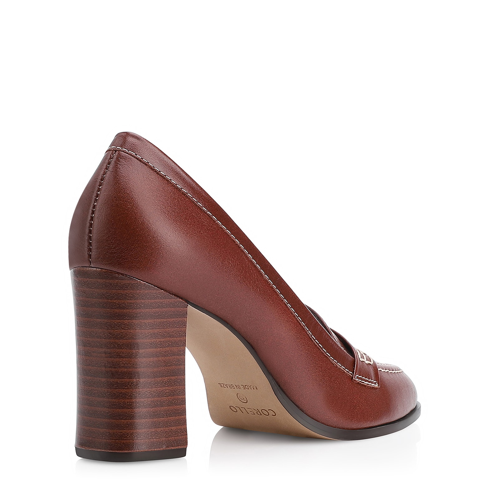 Mocassim Couro Marrom