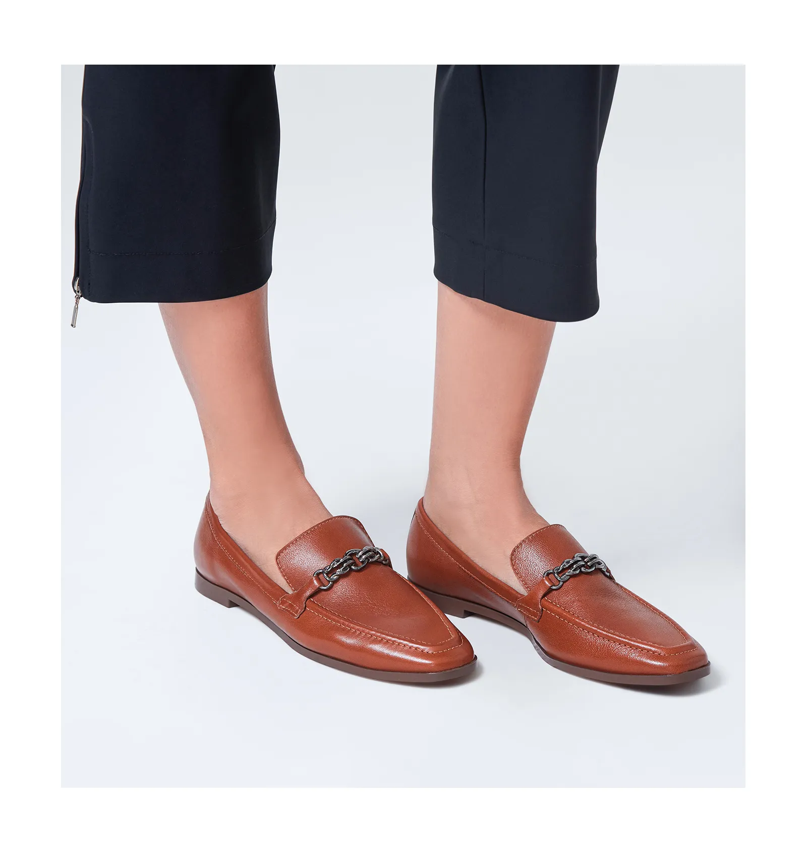 Mocassim Couro Marrom