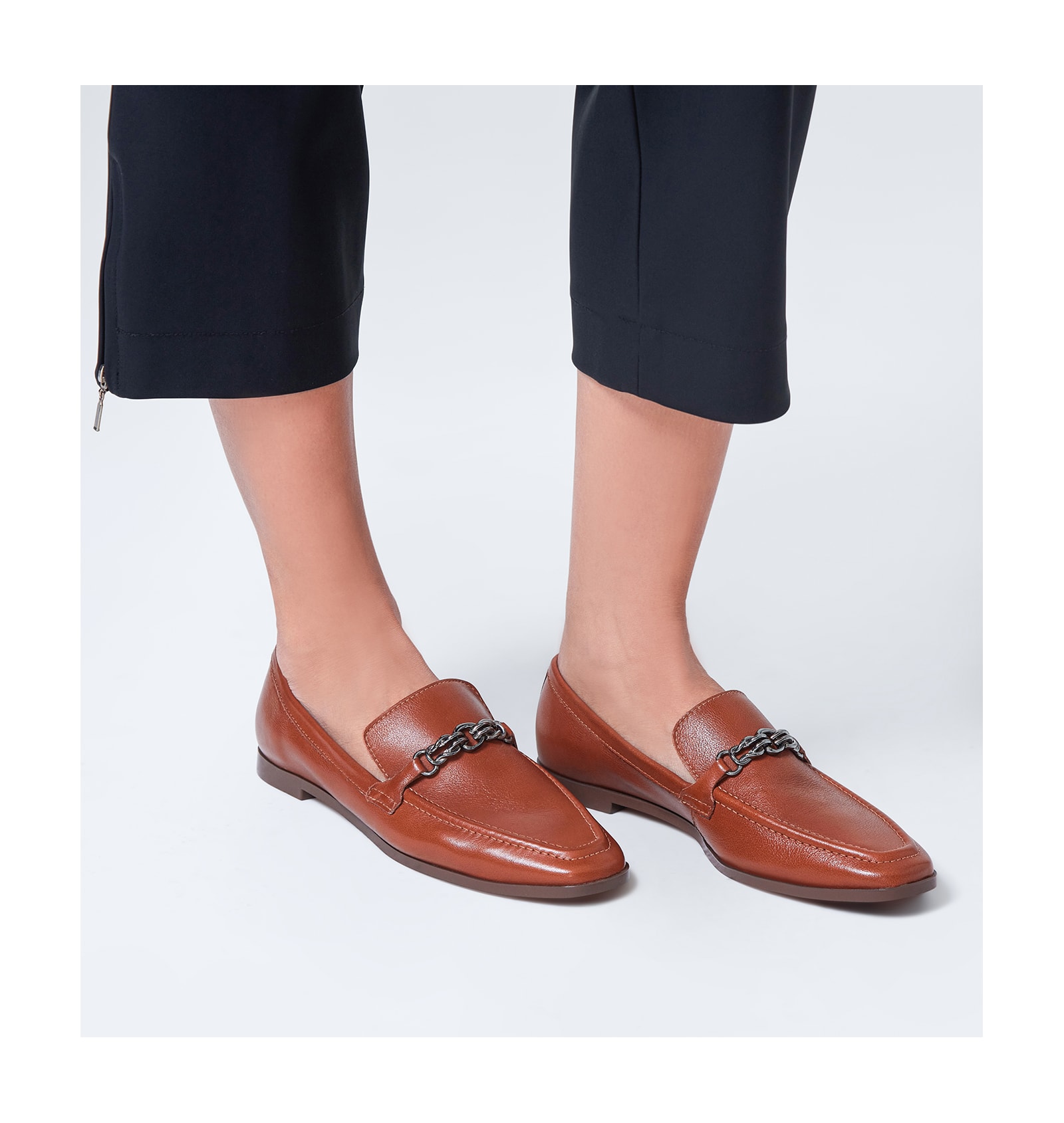 Mocassim Couro Marrom