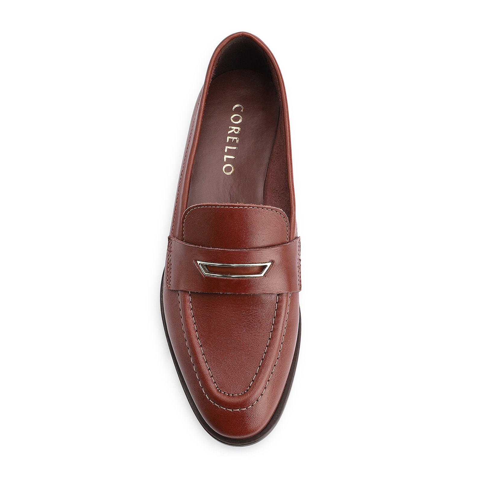 Mocassim Couro Marrom