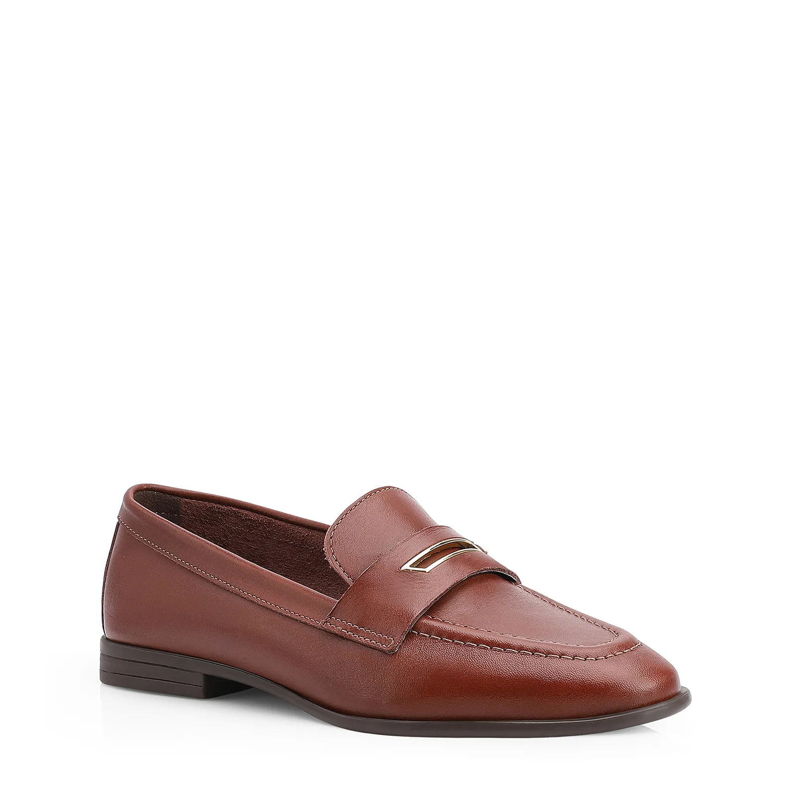 Mocassim Couro Marrom