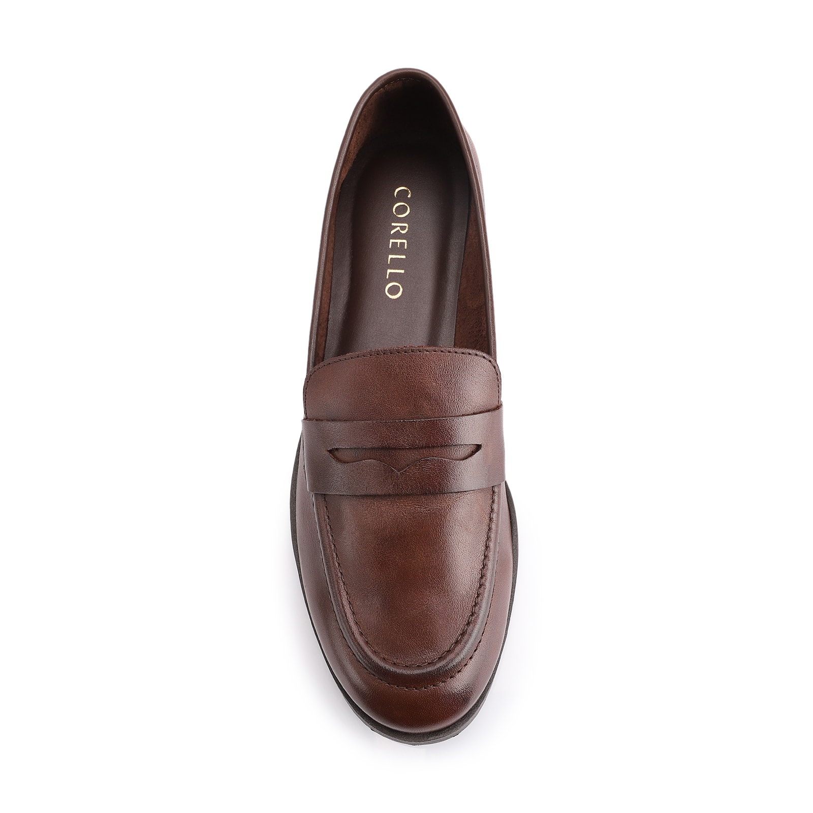 Mocassim Couro Marrom