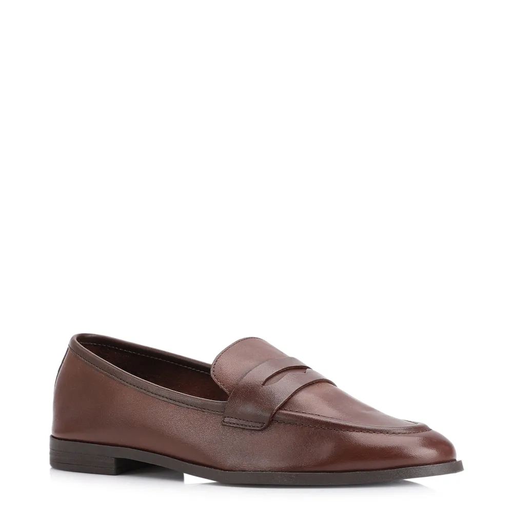 Mocassim Couro Marrom