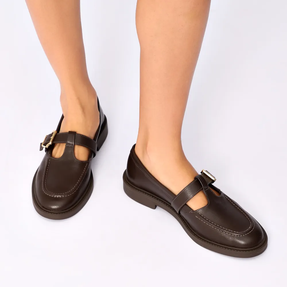 Mocassim Couro Marrom Escuro - imagem 2