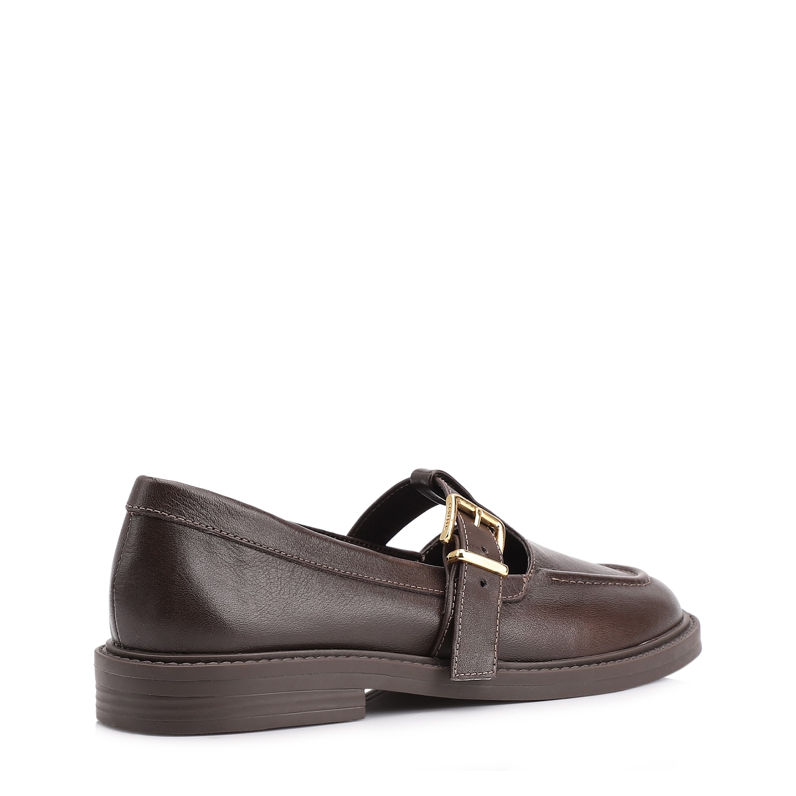 Mocassim Couro Marrom Escuro