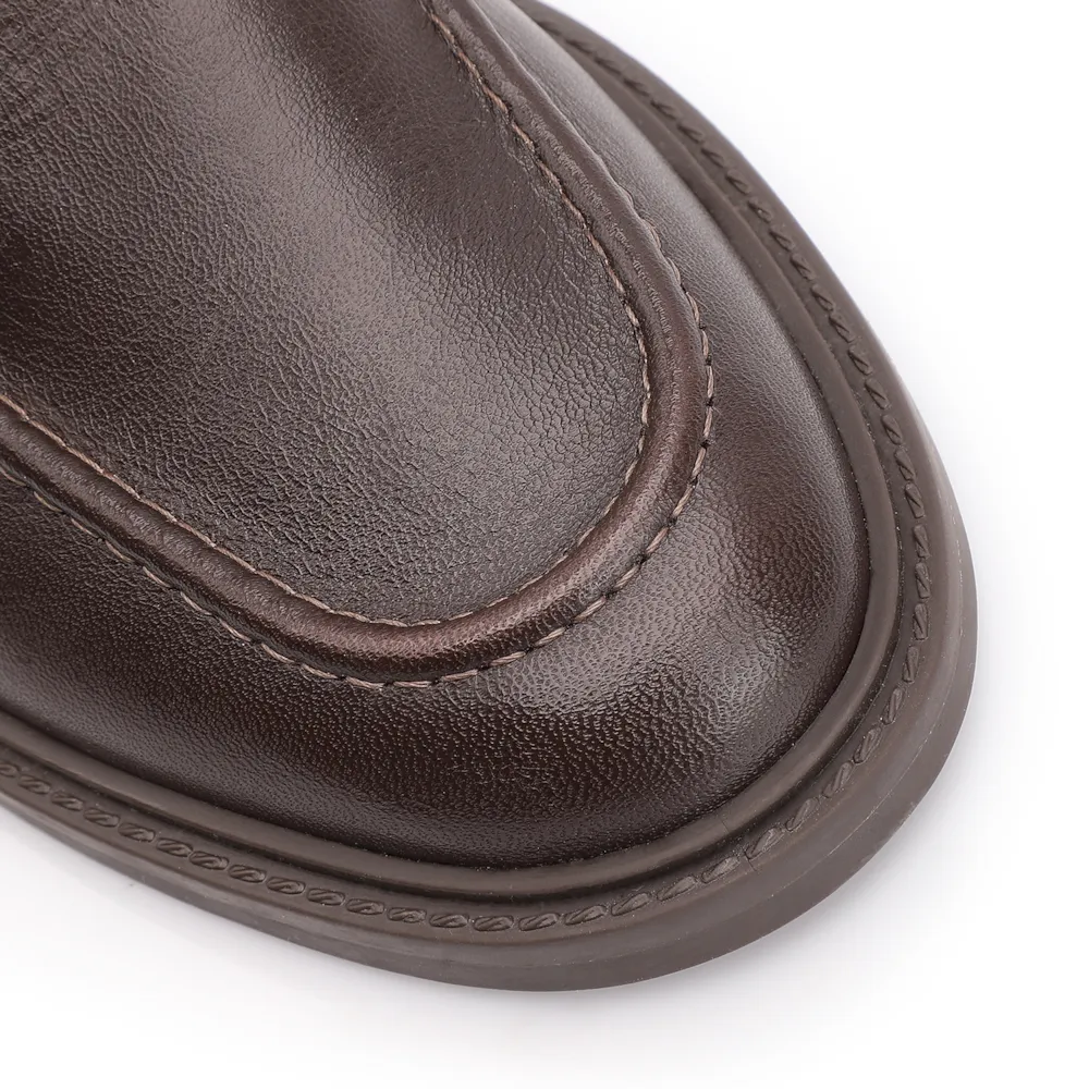Mocassim Couro Marrom Escuro - imagem 7