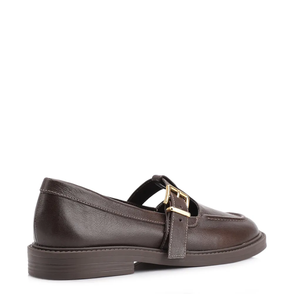 Mocassim Couro Marrom Escuro - imagem 4