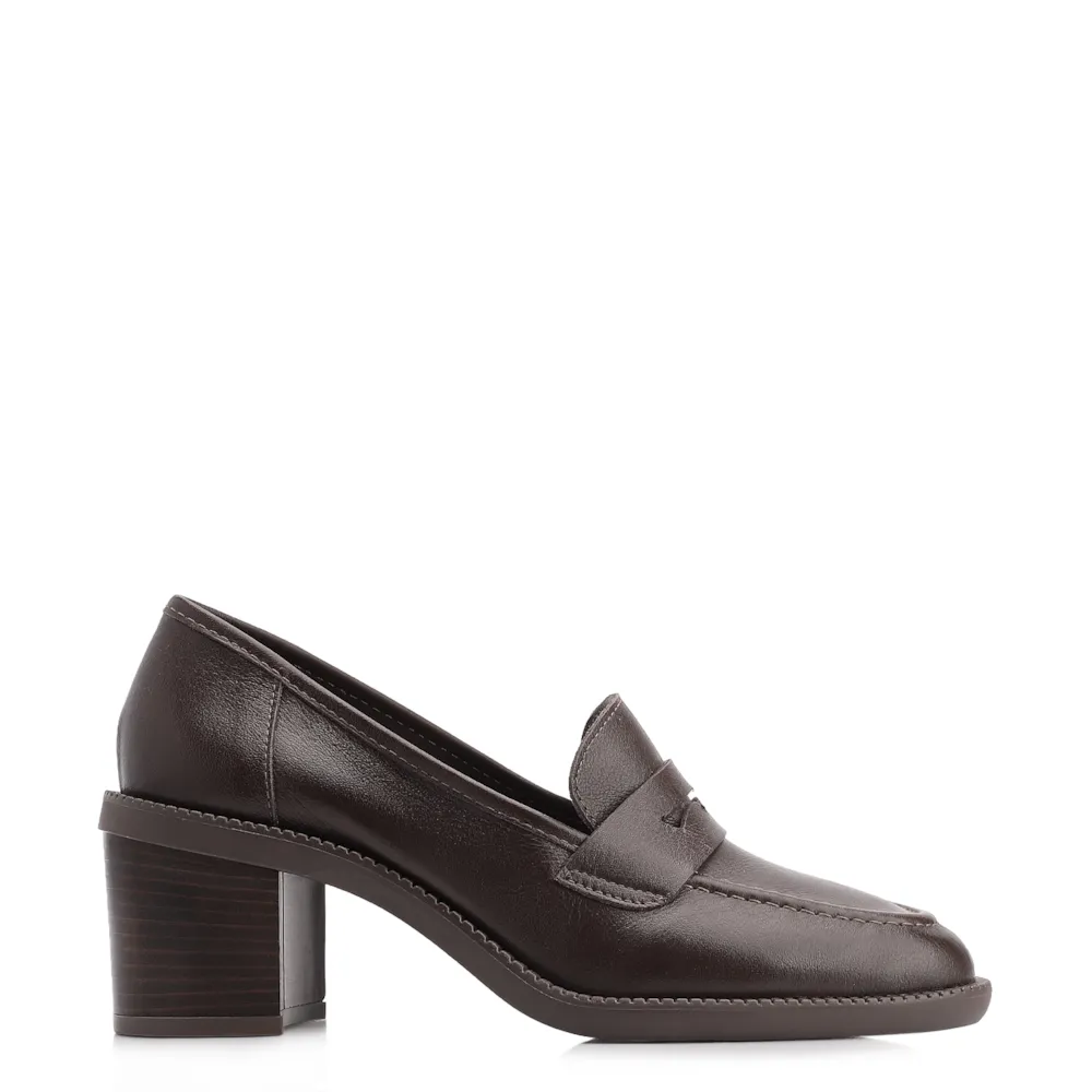 Mocassim Couro Marrom Escuro - imagem 3