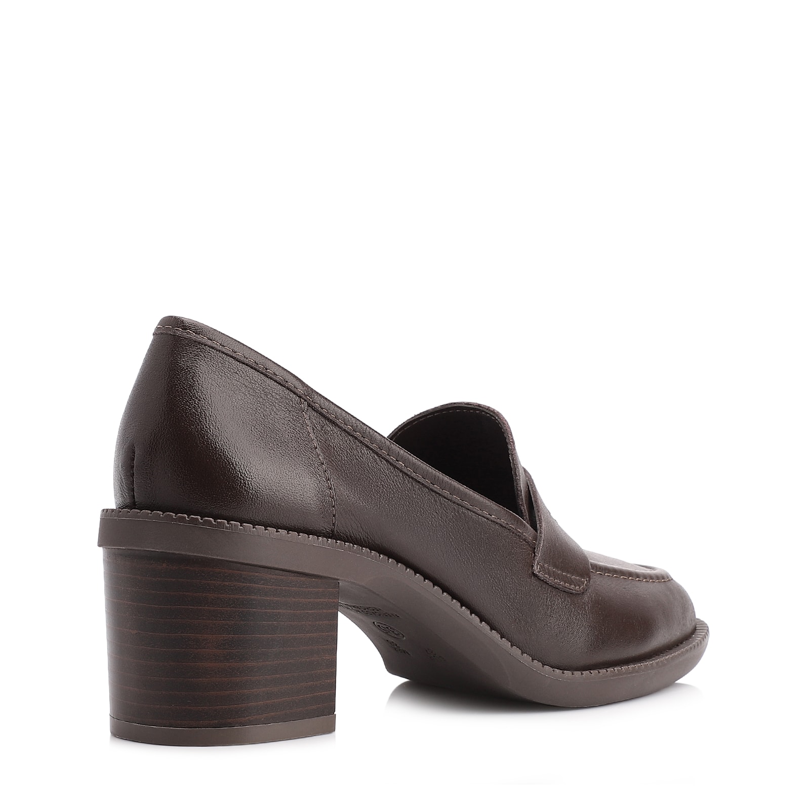 Mocassim Couro Marrom Escuro