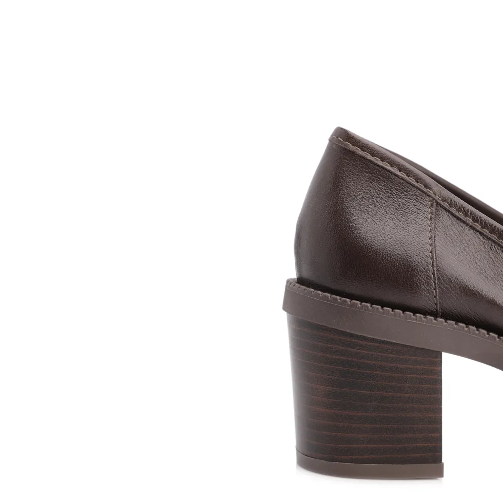 Mocassim Couro Marrom Escuro - imagem 8