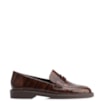 Mocassim Couro Maxi Croco Marrom - imagem 3