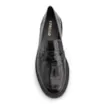 Mocassim Couro Maxi Croco Preto - imagem 5