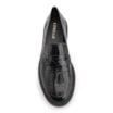 Mocassim Couro Maxi Croco Preto - imagem 5