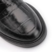 Mocassim Couro Maxi Croco Preto - imagem 6