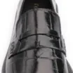Mocassim Couro Maxi Croco Preto - imagem 7
