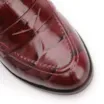Mocassim Couro Maxi Croco Vinho - imagem 6
