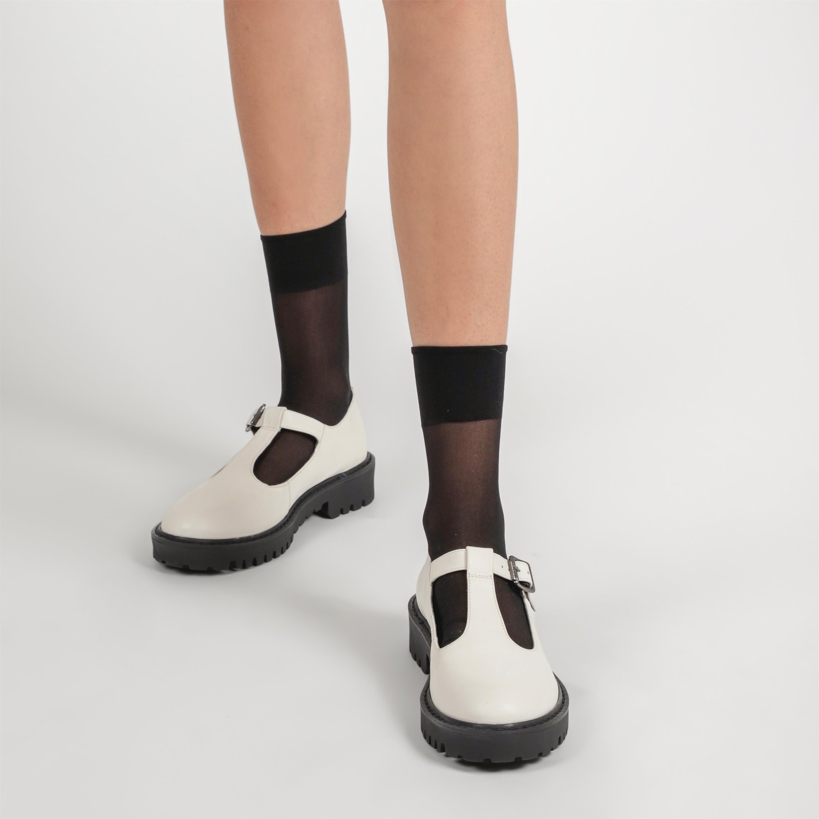 Mocassim Couro Off White