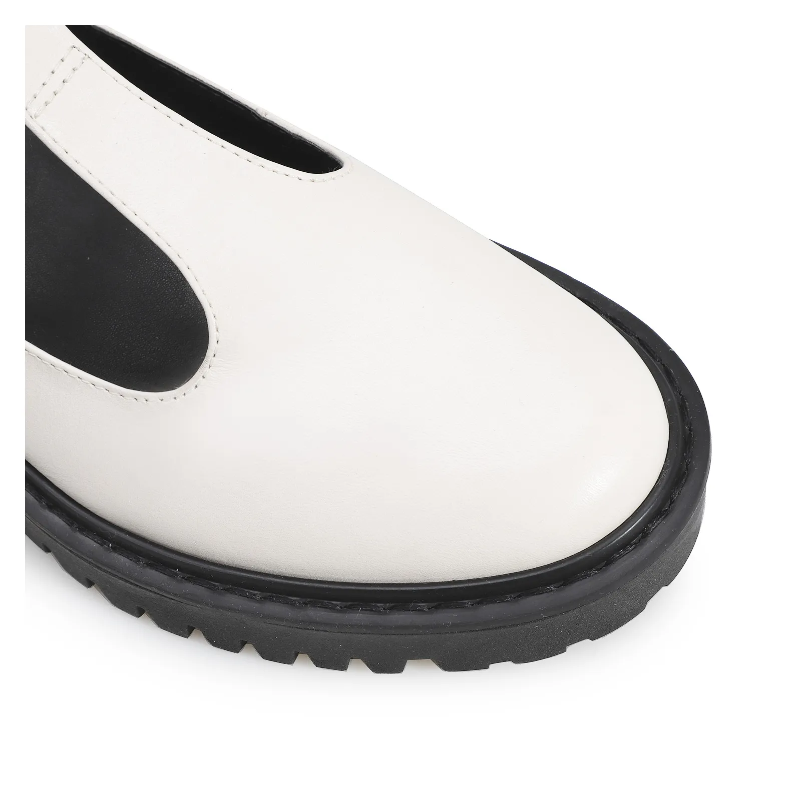 Mocassim Couro Off White