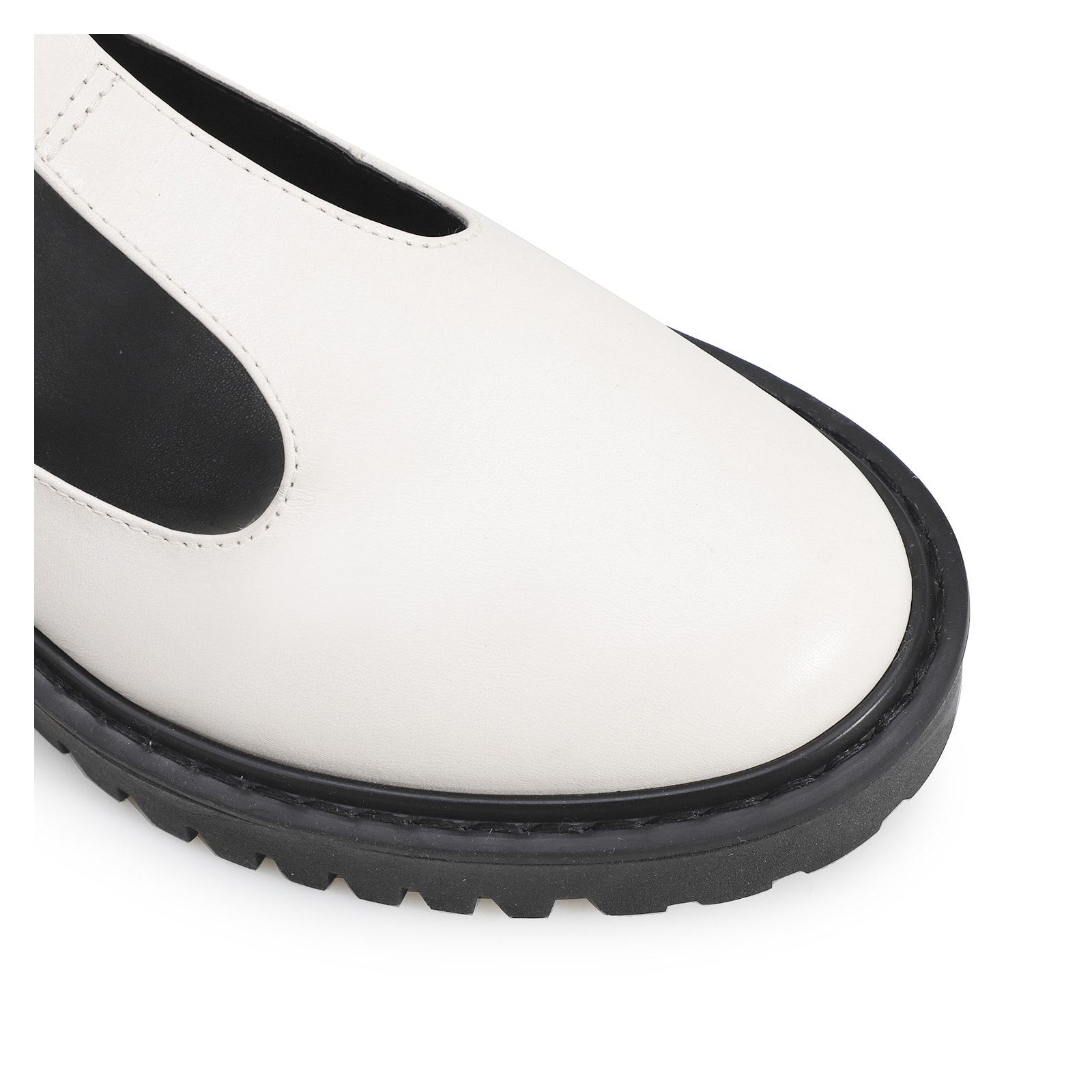 Mocassim Couro Off White