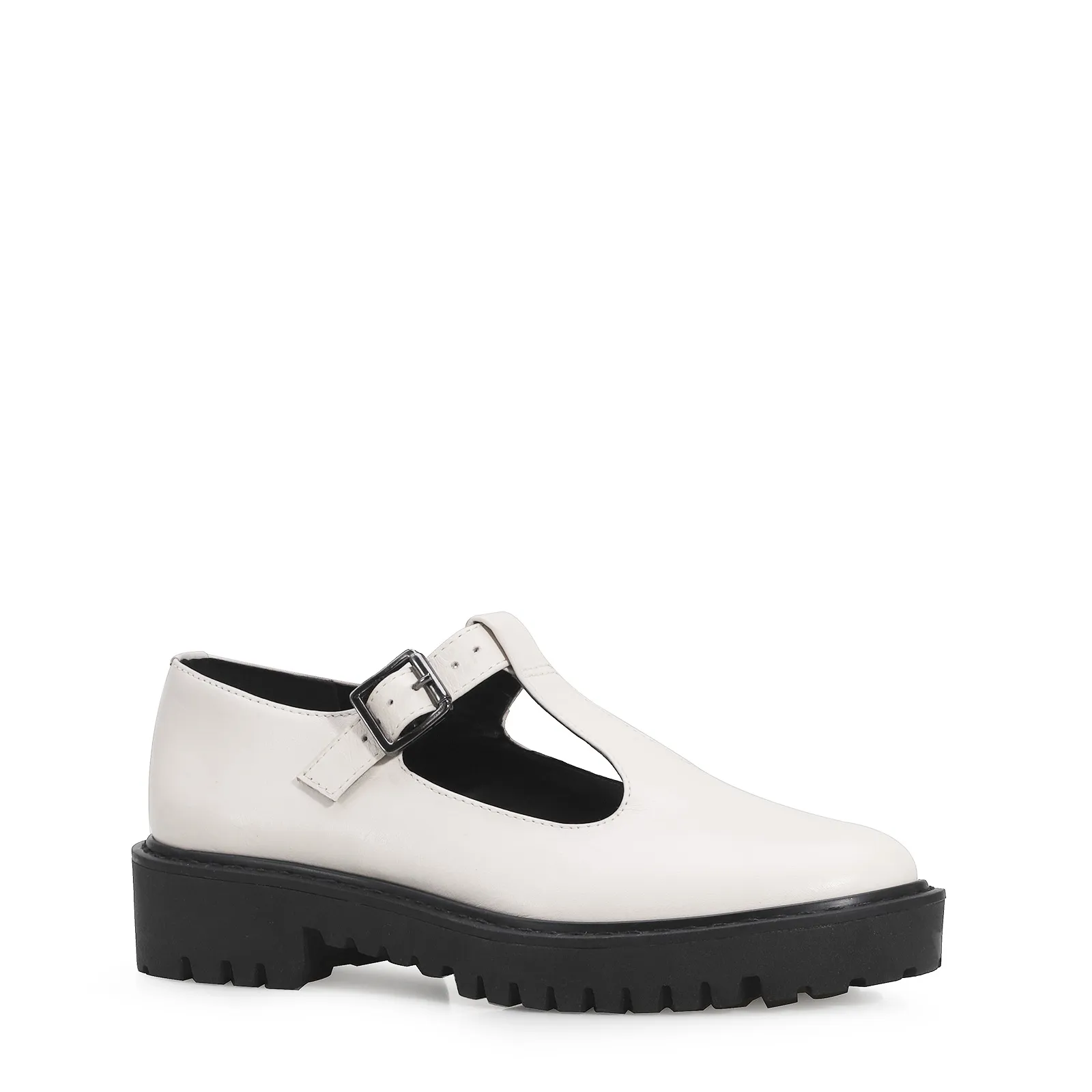 Mocassim Couro Off White