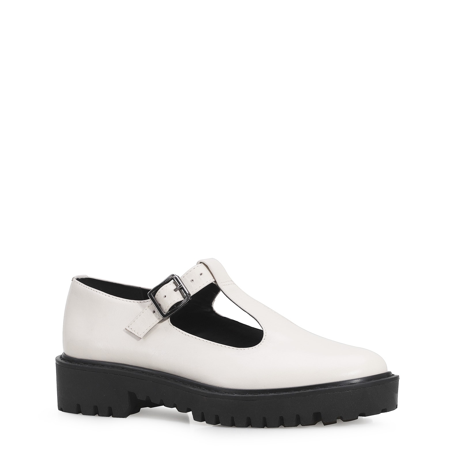 Mocassim Couro Off White
