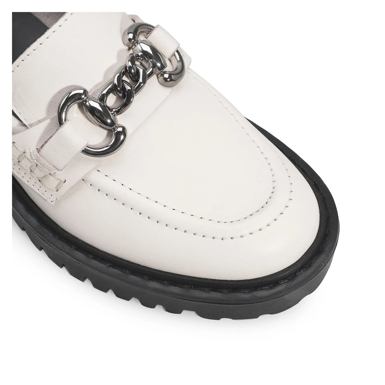 Mocassim Couro Off White