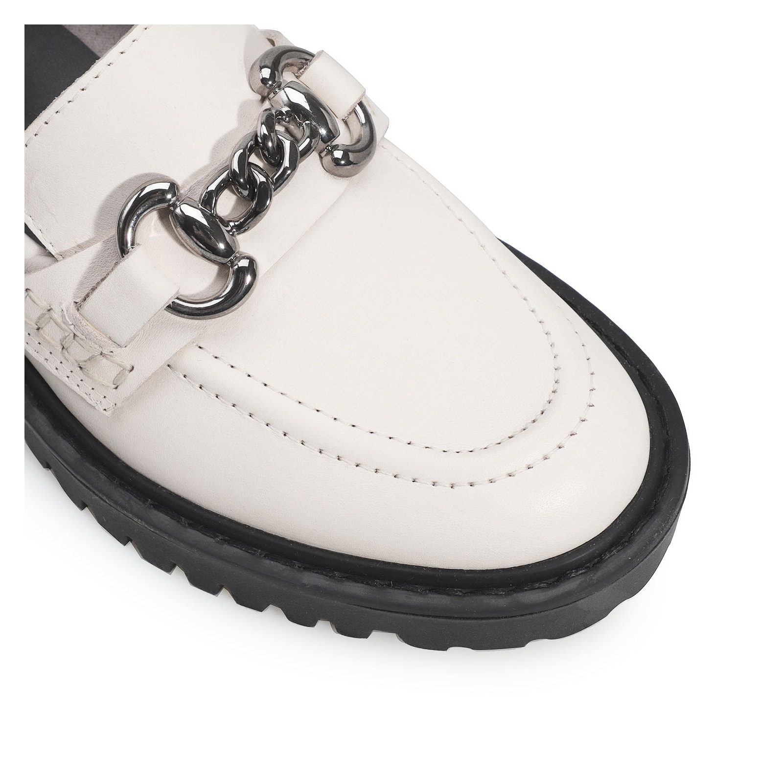 Mocassim Couro Off White