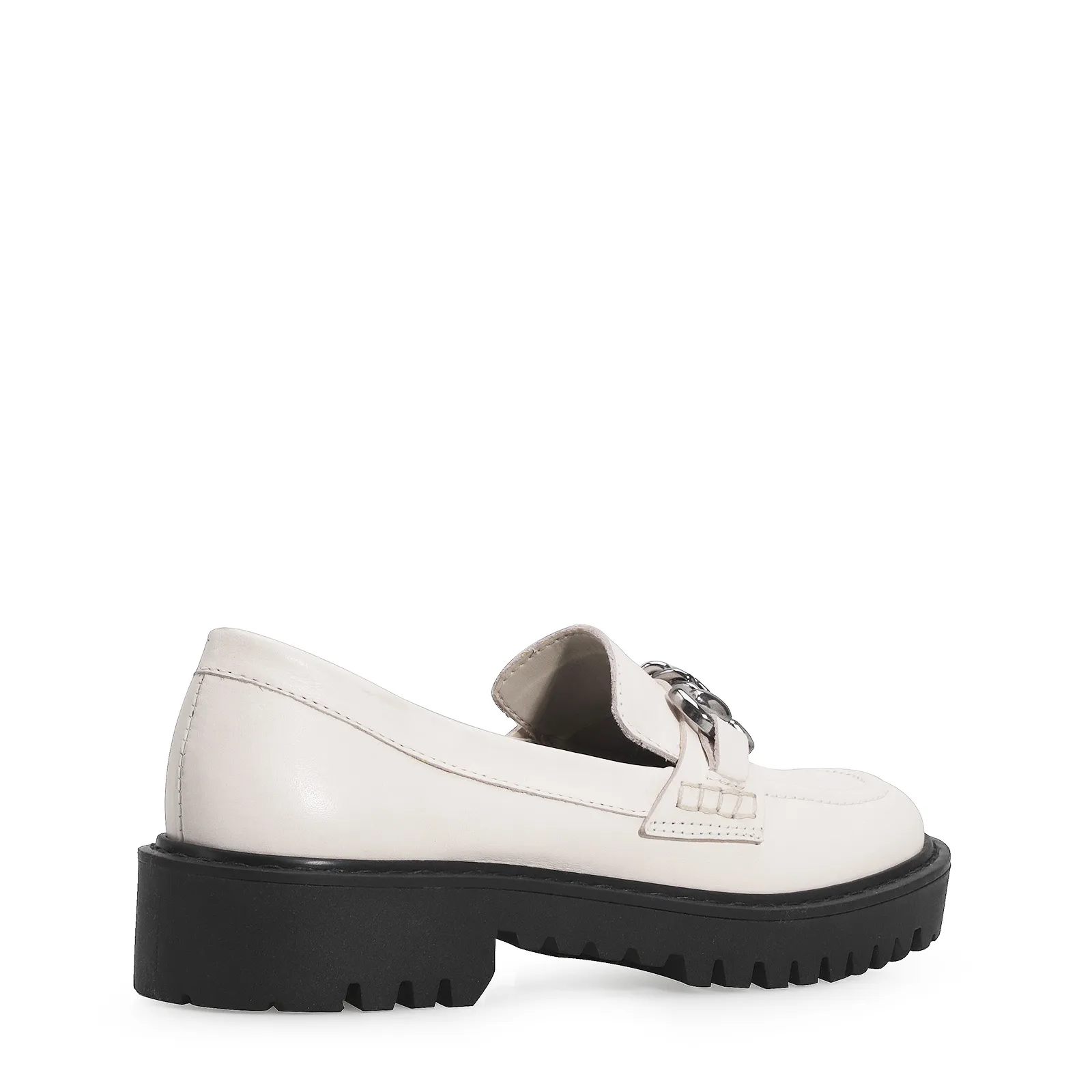 Mocassim Couro Off White