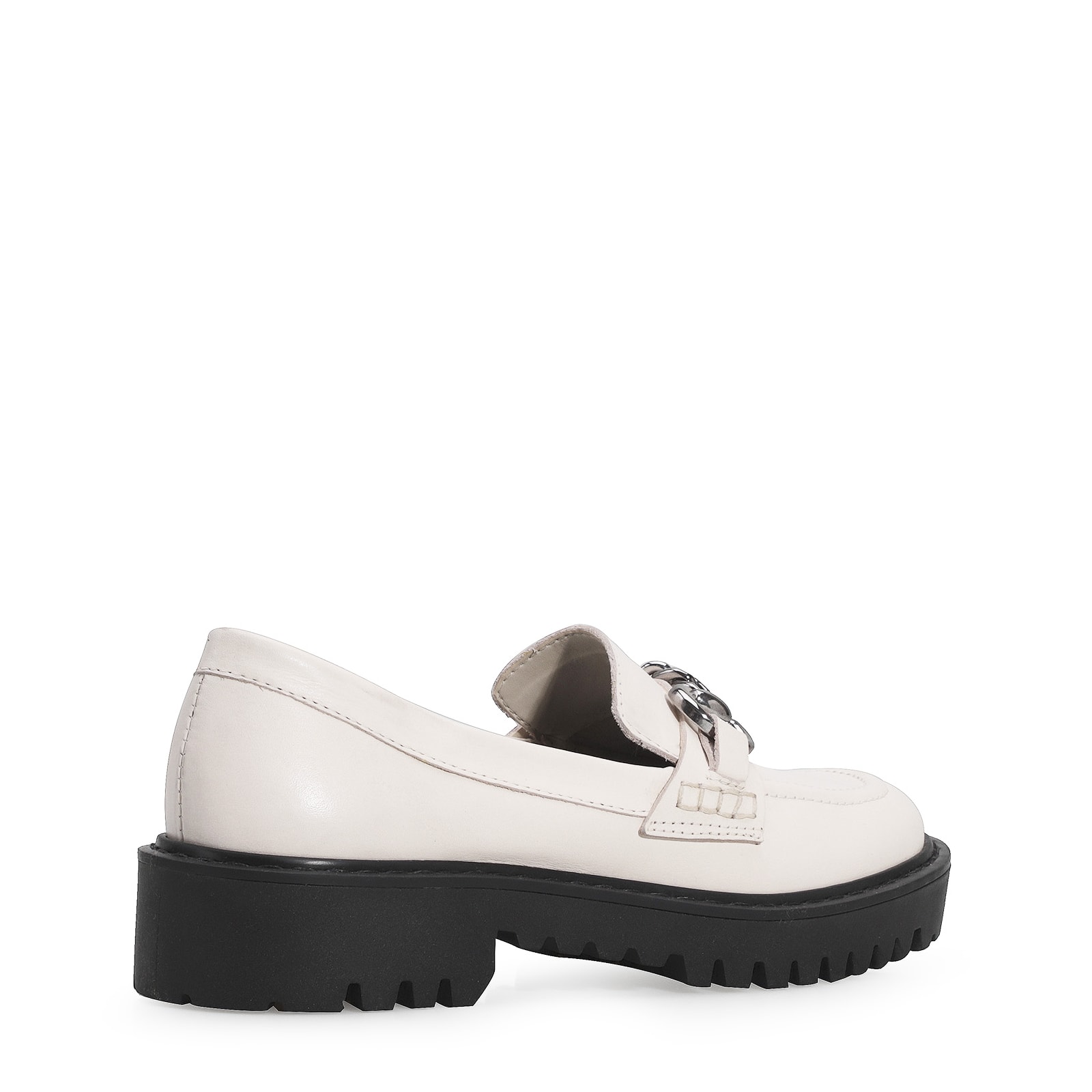 Mocassim Couro Off White