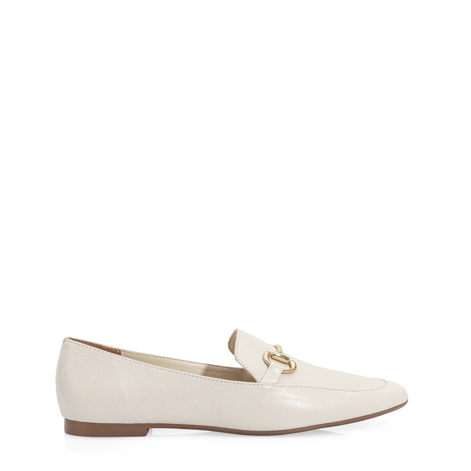 Mocassim Couro Off White
