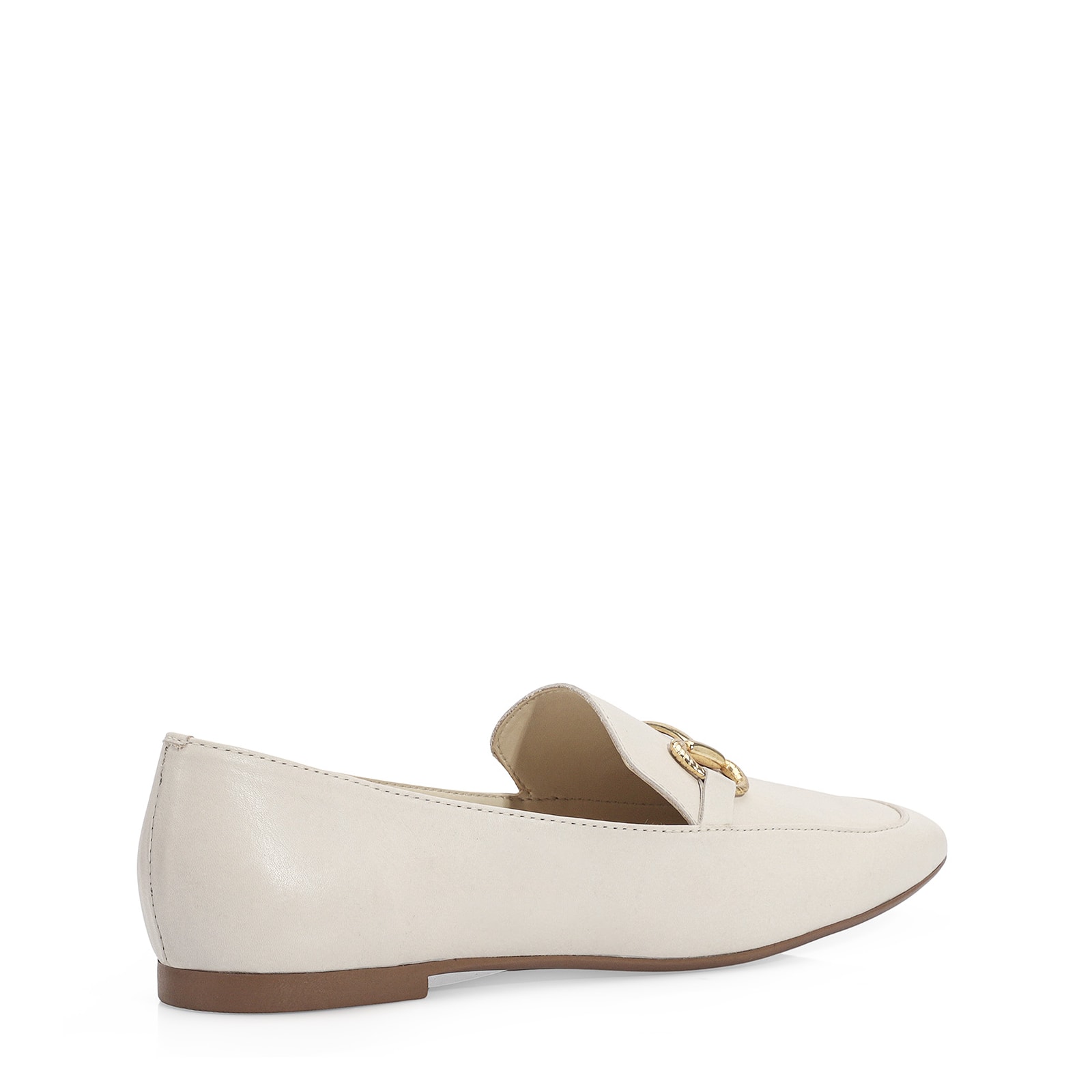 Mocassim Couro Off White