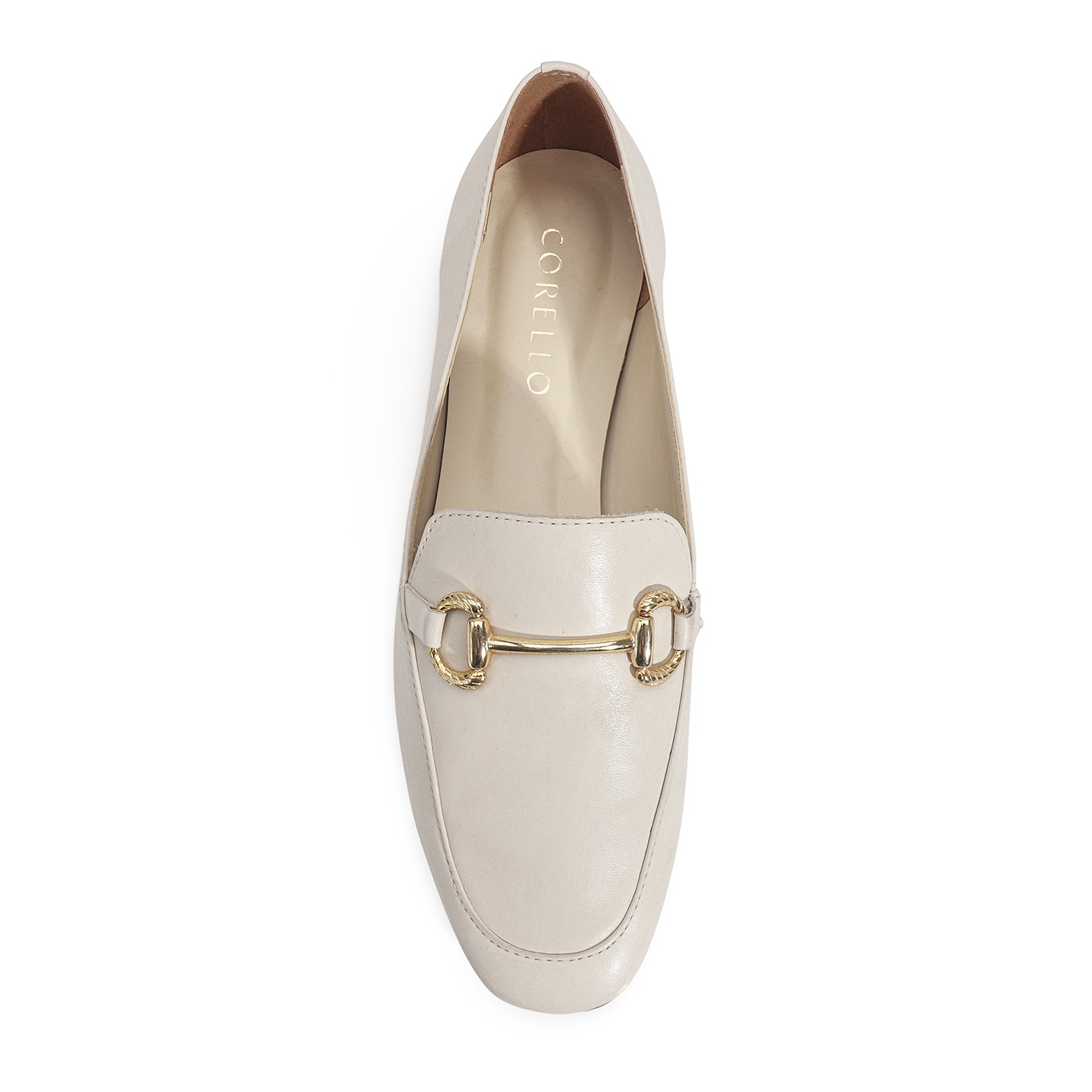 Mocassim Couro Off White