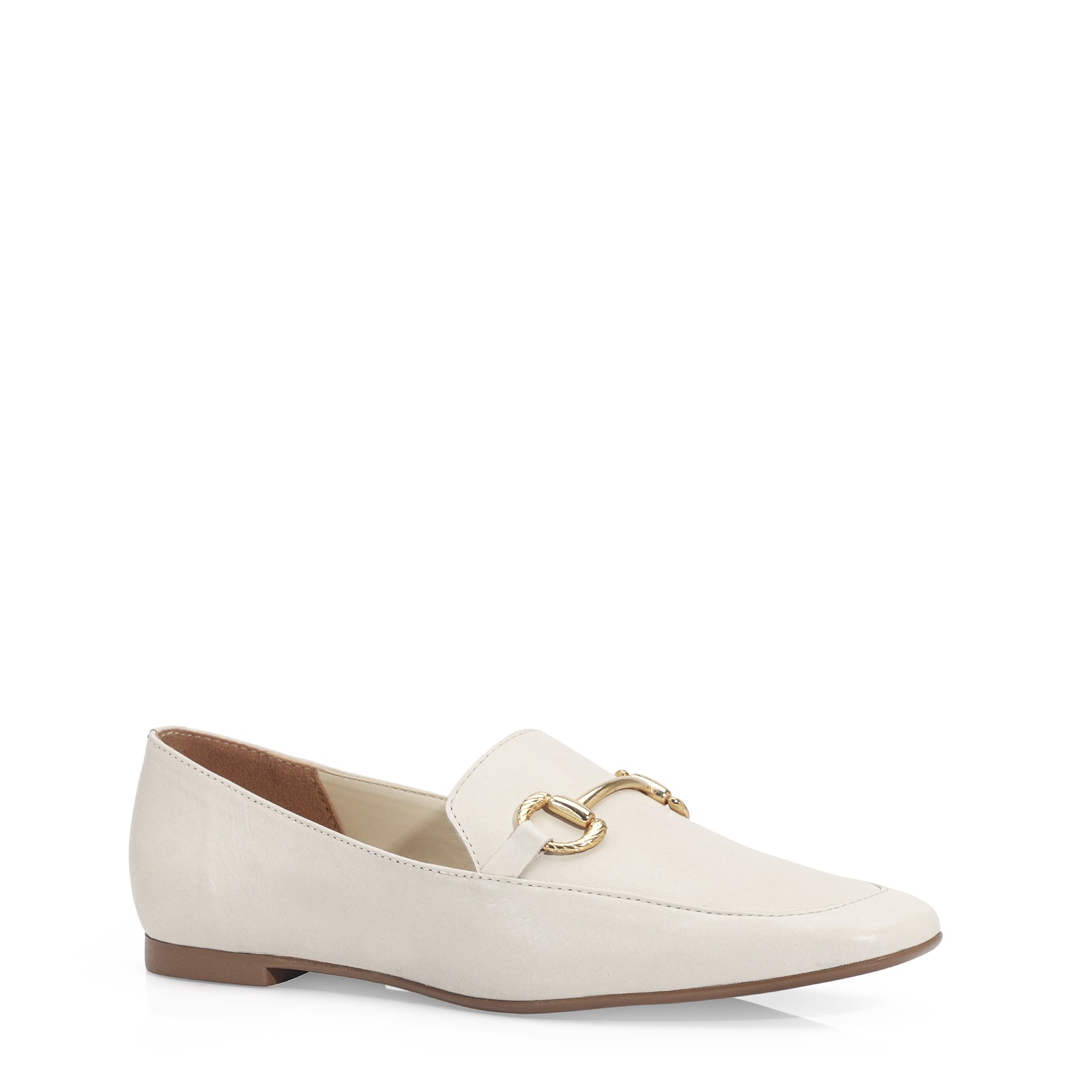 Mocassim Couro Off White