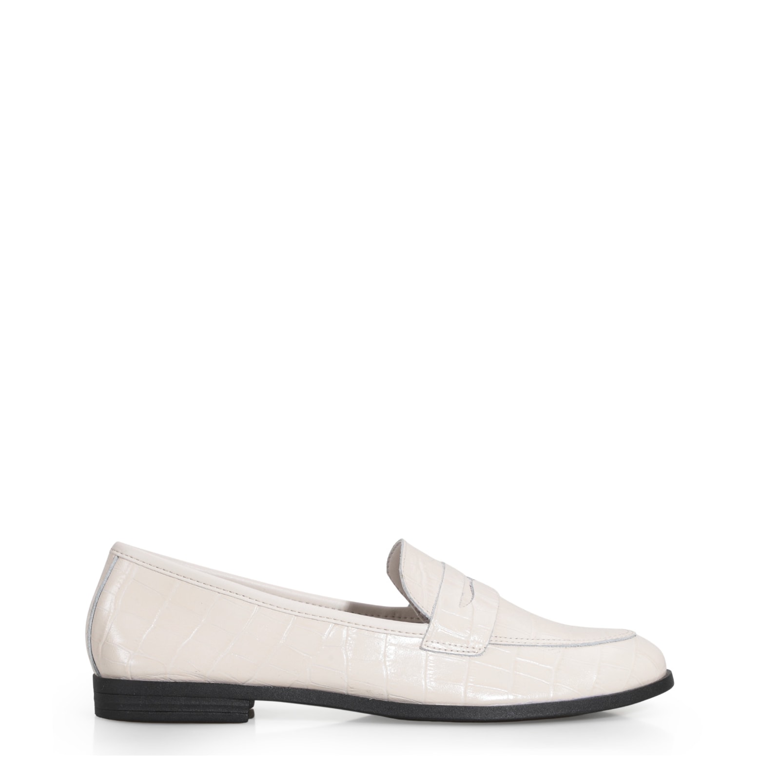 Mocassim Couro Off White