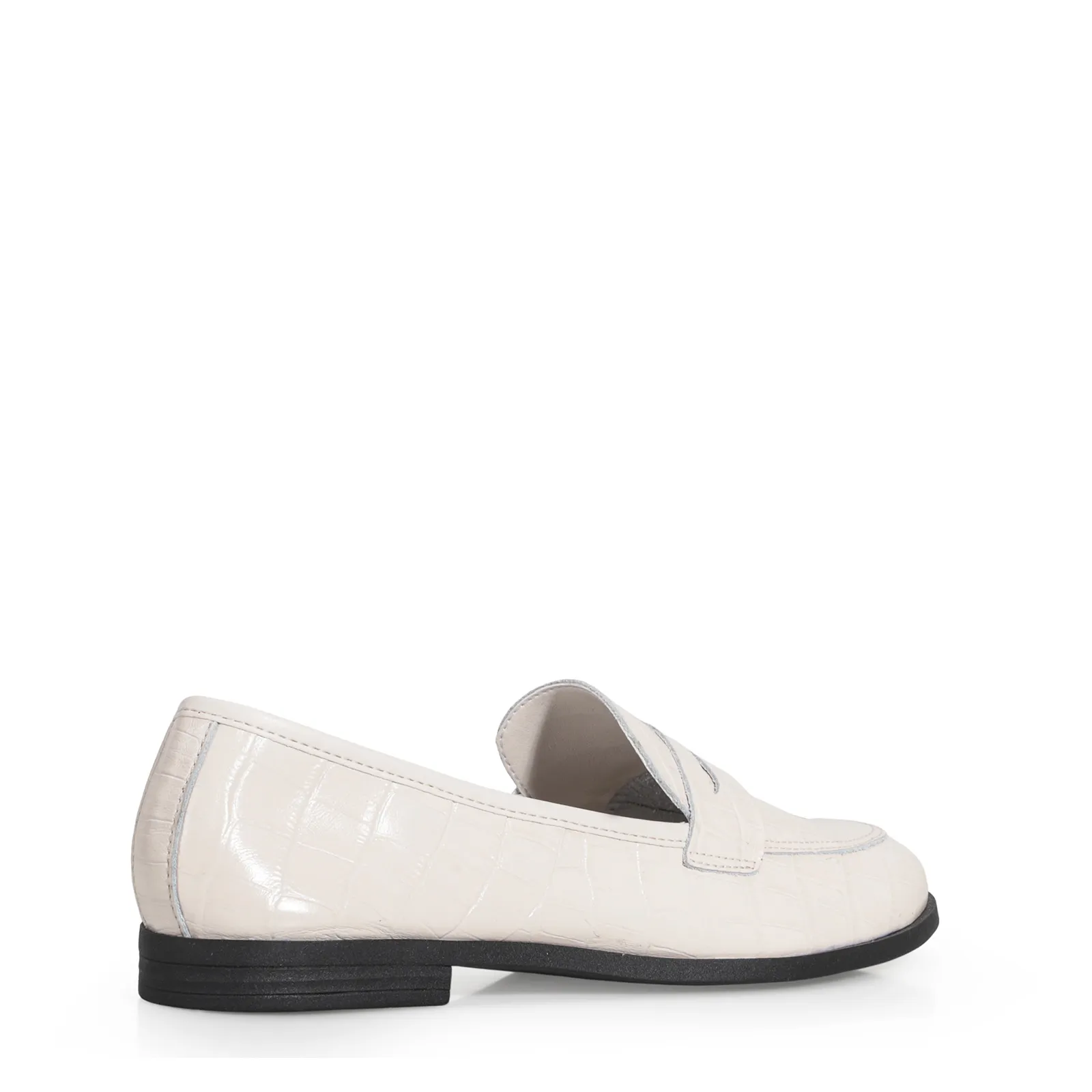 Mocassim Couro Off White