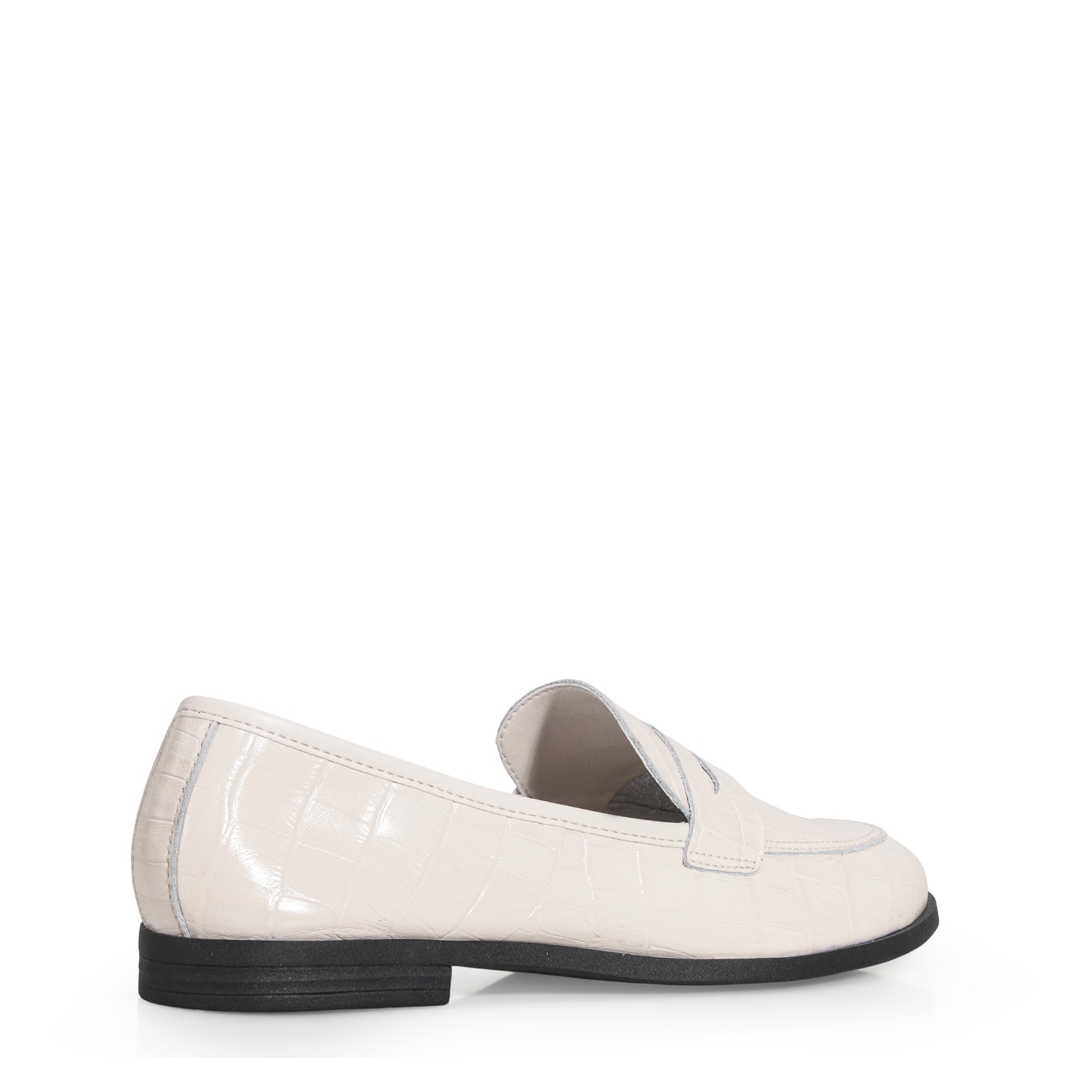 Mocassim Couro Off White