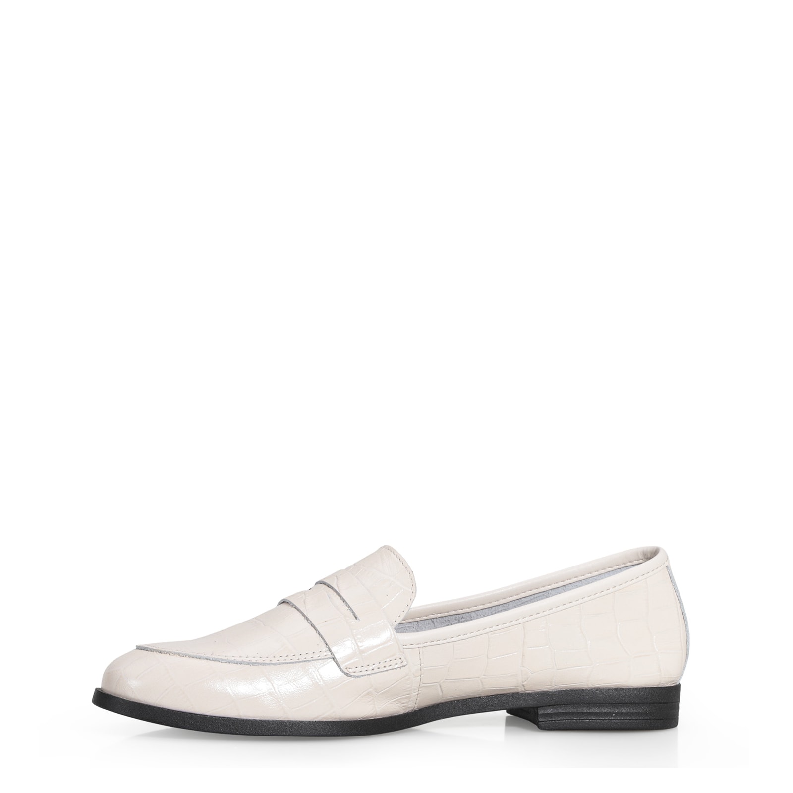 Mocassim Couro Off White