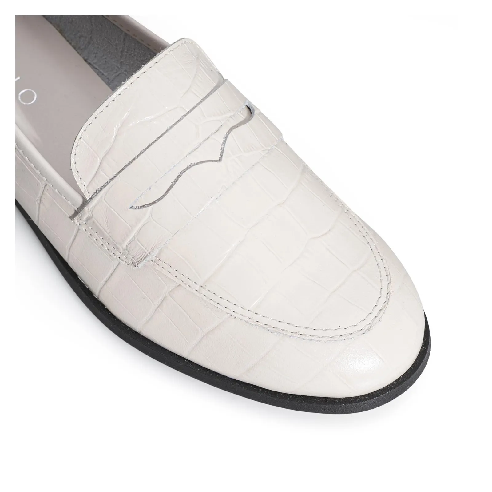 Mocassim Couro Off White